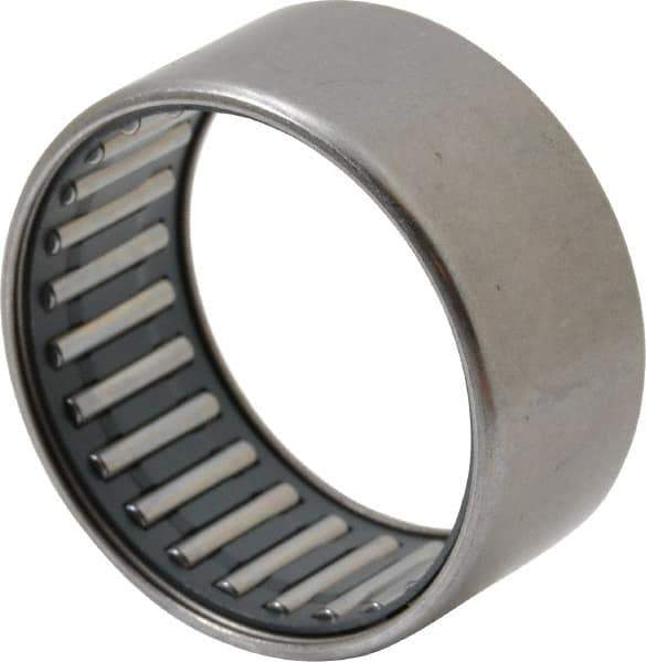 IKO - 1-3/8" Bore Diam, 4,800 Lb. Dynamic Capacity, 1-3/8 x 1-5/8 x 3/4", Caged, Open End, Shell Needle Roller Bearing - 1-5/8" Outside Diam, 3/4" Wide - Exact Tool & Supply