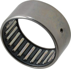 IKO - 1-3/4" Bore Diam, 9,300 Lb. Dynamic Capacity, 1-3/4 x 2-1/8 x 1", Caged, Open End, Shell Needle Roller Bearing - 2-1/8" Outside Diam, 1" Wide - Exact Tool & Supply