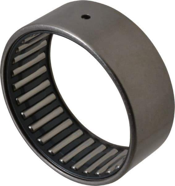 IKO - 2-1/4" Bore Diam, 11,300 Lb. Dynamic Capacity, 2-1/4 x 2-5/8 x 1", Caged, Open End, Shell Needle Roller Bearing - 2-5/8" Outside Diam, 1" Wide - Exact Tool & Supply