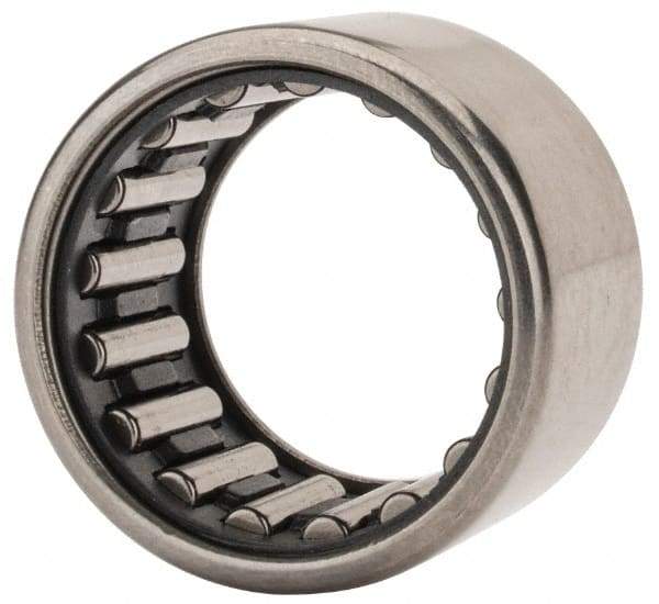 IKO - 11/16" Bore Diam, 2,900 Lb. Dynamic Capacity, 11/16 x 9/16 x 5/8", Caged, Shell Needle Roller Bearing - Heavy Section, 15/16" Outside Diam, 5/8" Wide - Exact Tool & Supply