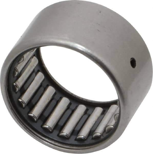 IKO - 1" Bore Diam, 4,500 Lb. Dynamic Capacity, 1 x 1-5/16 x 3/4", Caged, Shell Needle Roller Bearing - Heavy Section, 1-5/16" Outside Diam, 3/4" Wide - Exact Tool & Supply