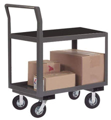 Durham - 1,200 Lb Capacity, 30" Wide x 36" Long x 31" High Instrument Cart - 2 Shelf, Steel, Full Pneumatic Casters - Exact Tool & Supply