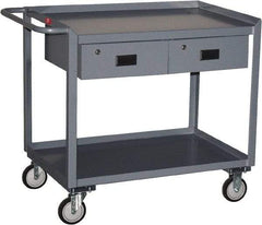 Jamco - Flush Mobile Work Bench - Steel, Gray, 30" Long x 36" Deep x 39" High - Exact Tool & Supply