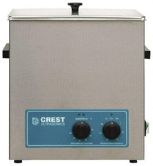 CREST ULTRASONIC - Bench Top Water-Based Ultrasonic Cleaner - 3.25 Gal Max Operating Capacity, Stainless Steel Tank, 13" High x 323.85mm Long x 266.7mm Wide, 117, 220 Input Volts - Exact Tool & Supply