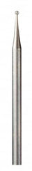 Dremel - 1/32" Cut Diam, 1/8" Shank Diam, Single Cut Ball Burr - Exact Tool & Supply