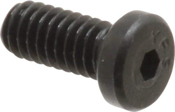 Value Collection - #8-32 UNC Hex Socket Drive, Low Socket Cap Screw - Alloy Steel, Black Oxide Finish, Fully Threaded, 3/8" Length Under Head - Exact Tool & Supply