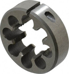 Interstate - 1-1/16 - 24 UNS Thread, 2" Outside Diam High Speed Steel Round Die - Right Hand Thread, Adjustable - Exact Tool & Supply