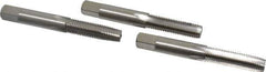 Interstate - M9x1.25 Metric Coarse, 4 Flute, Bottoming, Plug & Taper, Bright Finish, High Speed Steel Tap Set - Right Hand Cut, 2-15/16" OAL, 1-1/4" Thread Length - Exact Tool & Supply