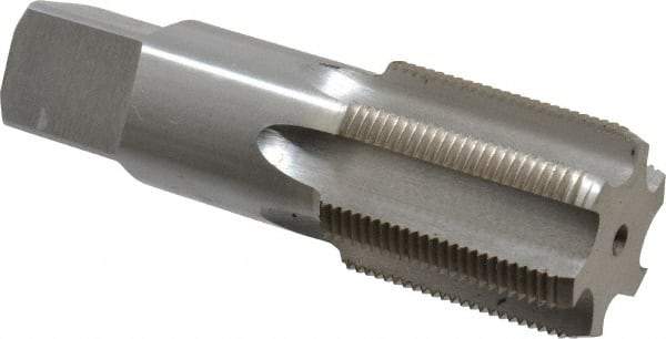 Interstate - M40x2.00 Metric Fine 6H 4 Flute Bright Finish High Speed Steel Straight Flute Standard Hand Tap - Bottoming, Right Hand Thread, 5" OAL, 2" Thread Length, D7 Limit, Oversize - Exact Tool & Supply