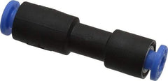 SMC PNEUMATICS - 4mm OD, Brass/Polybutylene Push-to-Connect Union - 145 Max psi - Exact Tool & Supply