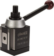 Phase II - 13 to 18 Inch Lathe Swing, Piston Type Quick Change Tool Post - 5-1/8 Inch Tool Post Height, Series 300, 6-1/8 Inch Overall Height - Exact Tool & Supply