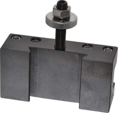 Phase II - Series CA, #1 Turning & Facing Tool Post Holder - 14 to 20" Lathe Swing, 2-1/2" OAH, 1" Max Tool Cutting Size, 1-11/16" Centerline Height - Exact Tool & Supply