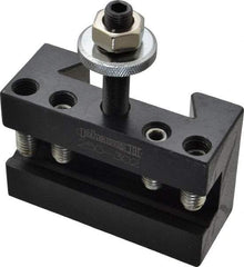 Phase II - Series CXA, #2 Boring, Turning & Facing Tool Post Holder - 13 to 18" Lathe Swing, 2-1/8" OAH, 3/4" Max Tool Cutting Size, 1-7/16" Centerline Height - Exact Tool & Supply