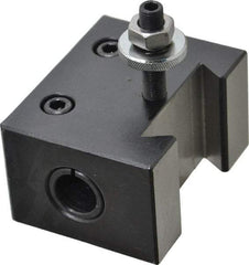 Phase II - Series CXA, #4 Boring Bar Tool Post Holder - 13 to 18" Lathe Swing, 2" OAH, 1" Centerline Height - Exact Tool & Supply