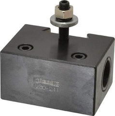 Phase II - Series BXA, #41 Boring Bar Tool Post Holder - 10 to 15" Lathe Swing, 2" OAH, 1" Centerline Height - Exact Tool & Supply