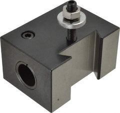 Phase II - Series CXA, #41 Boring Bar Tool Post Holder - 13 to 18" Lathe Swing, 2-1/4" OAH, 1-1/8" Centerline Height - Exact Tool & Supply