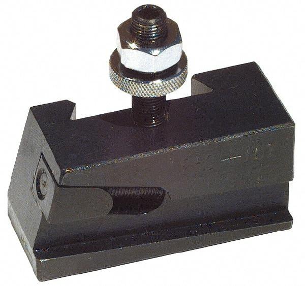 Phase II - Series DA, #7 Universal Parting Blade Tool Post Holder - 17 to 48" Lathe Swing, 2-3/4" OAH, 1-1/8" Max Tool Cutting Size, 1-3/4" Centerline Height - Exact Tool & Supply