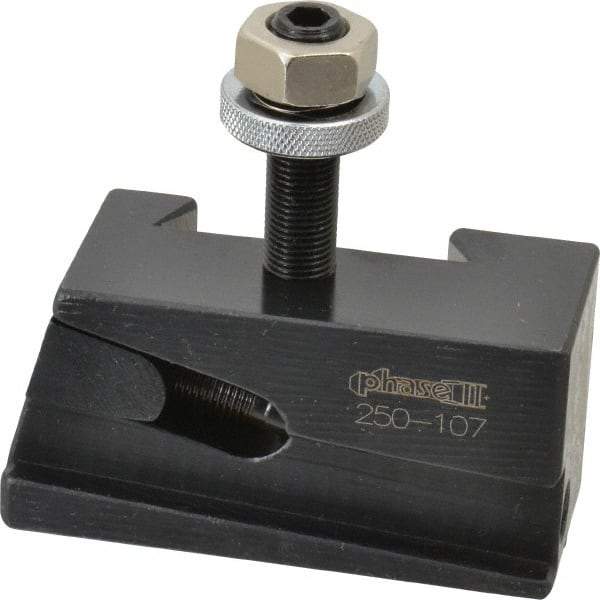 Phase II - Series AXA, #7 Universal Parting Blade Tool Post Holder - 12" & Under Lathe Swing, 1-1/2" OAH, 13/16" Centerline Height - Exact Tool & Supply