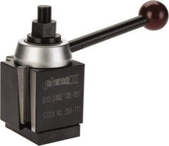 Phase II - 9 to 12 Inch Lathe Swing, Wedge Type Quick Change Tool Post - 3-7/8 Inch Tool Post Height, Series 100, 4-11/16 Inch Overall Height - Exact Tool & Supply