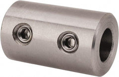 Climax Metal Products - 5/16" Inside x 5/8" Outside Diam, Stainless Steel Set Screw Rigid Coupling - 1" Long - Exact Tool & Supply