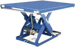 Vestil - 3,000 Lb Capacity Electric Scissor Lift Table - 7" Lift Height, 48" Platform Length x 24" Platform Width - Exact Tool & Supply