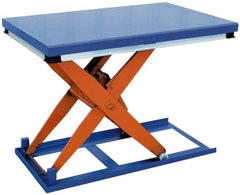 Vestil - 1,500 Lb Capacity Electric Scissor Lift Table - 8-5/8" Lift Height, 36" Platform Length x 24" Platform Width - Exact Tool & Supply