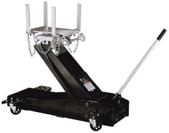 Omega Lift Equipment - 3,000 Lb Capacity Transmission Jack - 7-7/8 to 37-1/4" High, 26" Chassis Width x 46-3/4" Chassis Length - Exact Tool & Supply