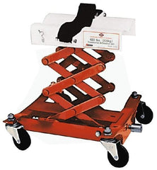 Value Collection - 450 Lb Capacity Mechanical Transmission Scissor Jack - 7-1/4 to 22-1/2" High, 16-1/2" Chassis Width x 16" Chassis Length - Exact Tool & Supply