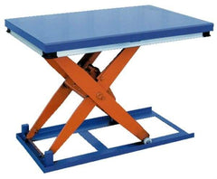 Vestil - 1,500 Lb Capacity Electric Scissor Lift Table - 7" Lift Height, 48" Platform Length x 24" Platform Width - Exact Tool & Supply
