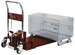Southworth - 1,100 Lb Capacity Manual Scissor Lift Table - 37.1" Platform Length x 19.7" Platform Width - Exact Tool & Supply