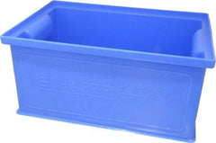 SSI Schaefer - 0.25 Cu Ft, 22 Lb Load Capacity Blue Polyethylene & Conductive PP Tote Container - Stacking, 12.3" Long x 8.3" Wide x 5.8" High - Exact Tool & Supply