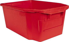 SSI Schaefer - 1.59 Cu Ft, 44 Lb Load Capacity Red Polypropylene Tote Container - Stacking, Nesting, 23.7" Long x 15.8" Wide x 9.9" High - Exact Tool & Supply