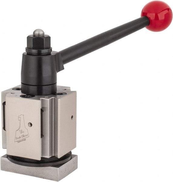 Dorian Tool - 14 to 17 Inch Lathe Swing, Indexable Quick Change Tool Post - 6.415 Inch Tool Post Height, Series CXA, 1-3/8 to 2-7/32 Inch Centerline Height Range, 24 Position - Exact Tool & Supply