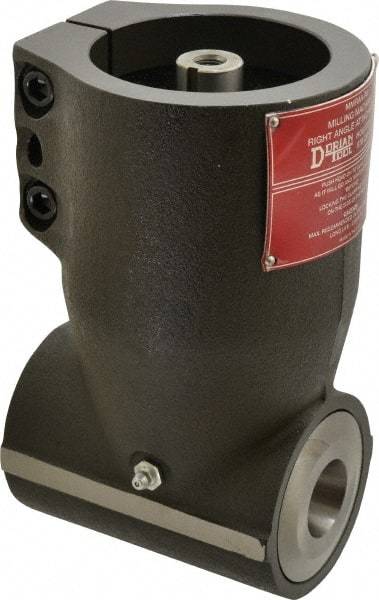 Dorian Tool - Right Milling Head Angle Milling Head Adapter - R8 Spindle Taper, Compatible with Vertical Milling Machine - Exact Tool & Supply