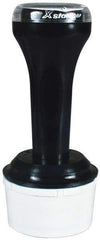 Value Collection - 4-1/2 Inch Long x 2 Inch Wide, 1-3/16 Inch Diameter, Pre-Inked Custom Inspection Stamp - Customized Message, Available in Red, Black, Blue, Green, Purple, White - Exact Tool & Supply