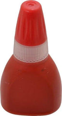 Value Collection - Rubber Stamp Accessories Type: Refill Ink Color: Red - Exact Tool & Supply