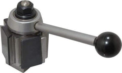 Aloris - 12 and Under Inch Lathe Swing, Wedge Type Quick Change Tool Post - 3-7/8 Inch Tool Post Height, Series AXA, 5/8 to 15/16 Inch Centerline Height Range, 4-11/16 Inch Overall Height, 24 Position - Exact Tool & Supply