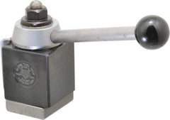 Aloris - 10 to 15 Inch Lathe Swing, Wedge Type Quick Change Tool Post - 4-5/8 Inch Tool Post Height, Series BXA, 3/4 to 2-1/8 Inch Centerline Height Range, 5-9/16 Inch Overall Height, 24 Position - Exact Tool & Supply
