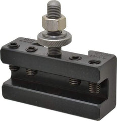Aloris - Series AXA, #1 Turning & Facing Tool Post Holder - 12" & Under Lathe Swing, 1-1/2" OAH x 3" OAL, 1/2" Max Tool Cutting Size, 15/16" Centerline Height - Exact Tool & Supply
