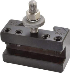 Aloris - Series BXA, #1 Turning & Facing Tool Post Holder - 10 to 15" Lathe Swing, 1-3/4" OAH x 3" OAL, 5/8" Max Tool Cutting Size, 1-1/8" Centerline Height - Exact Tool & Supply