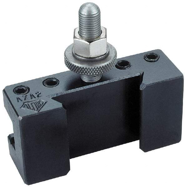 Aloris - Series EA, #2 Boring, Turning & Facing Tool Post Holder - 25" & Up Lathe Swing, 4" OAH x 7" OAL, 1-1/2" Max Tool Cutting Size, 2-11/16" Centerline Height - Exact Tool & Supply