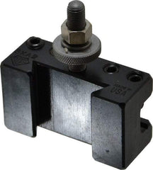 Aloris - Series BXA, #2 Boring, Turning & Facing Tool Post Holder - 10 to 15" Lathe Swing, 1-3/4" OAH x 3" OAL, 5/8" Max Tool Cutting Size, 1-1/8" Centerline Height - Exact Tool & Supply