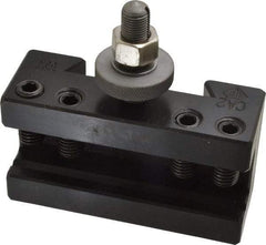 Aloris - Series CA, #2 Boring, Turning & Facing Tool Post Holder - 14 to 20" Lathe Swing, 2-1/2" OAH x 4-1/2" OAL, 1" Max Tool Cutting Size, 1-11/16" Centerline Height - Exact Tool & Supply