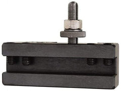 Aloris - Series AXA, #13 Extension Tool Post Holder - 12" & Under Lathe Swing, 1-1/2" OAH, 1/2" Max Tool Cutting Size, 15/16" Centerline Height - Exact Tool & Supply