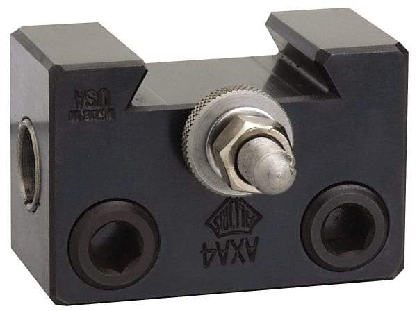 Aloris - Series EA, #4 Boring Bar Tool Post Holder - 25" & Up Lathe Swing, 4-1/2" OAH x 7" OAL, 4-1/2" Max Tool Cutting Size, 2-1/4" Centerline Height - Exact Tool & Supply