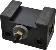Aloris - Series CA, #4 Boring Bar Tool Post Holder - 14 to 20" Lathe Swing, 2-3/4" OAH x 4-1/2" OAL, 1-3/8" Centerline Height - Exact Tool & Supply