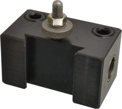 Aloris - Series DA, #4 Boring Bar Tool Post Holder - 17 to 48" Lathe Swing, 3-1/4" OAH x 5-7/8" OAL, 1-5/8" Centerline Height - Exact Tool & Supply