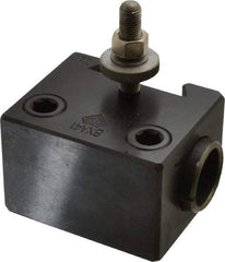 Aloris - Series AXA, #41 Boring Bar Tool Post Holder - 12" & Under Lathe Swing, 1-3/4" OAH x 3" OAL, 7/8" Centerline Height - Exact Tool & Supply