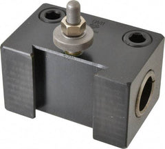 Aloris - Series DA, #41 Boring Bar Tool Post Holder - 17 to 48" Lathe Swing, 3-1/2" OAH x 5-7/8" OAL, 1-3/4" Centerline Height - Exact Tool & Supply