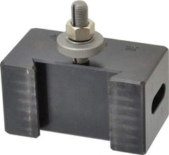 Aloris - Series CA, #53 Morse Taper Tool Post Holder - 14 to 20" Lathe Swing, 2-1/2" OAH, 1-1/4" Centerline Height - Exact Tool & Supply